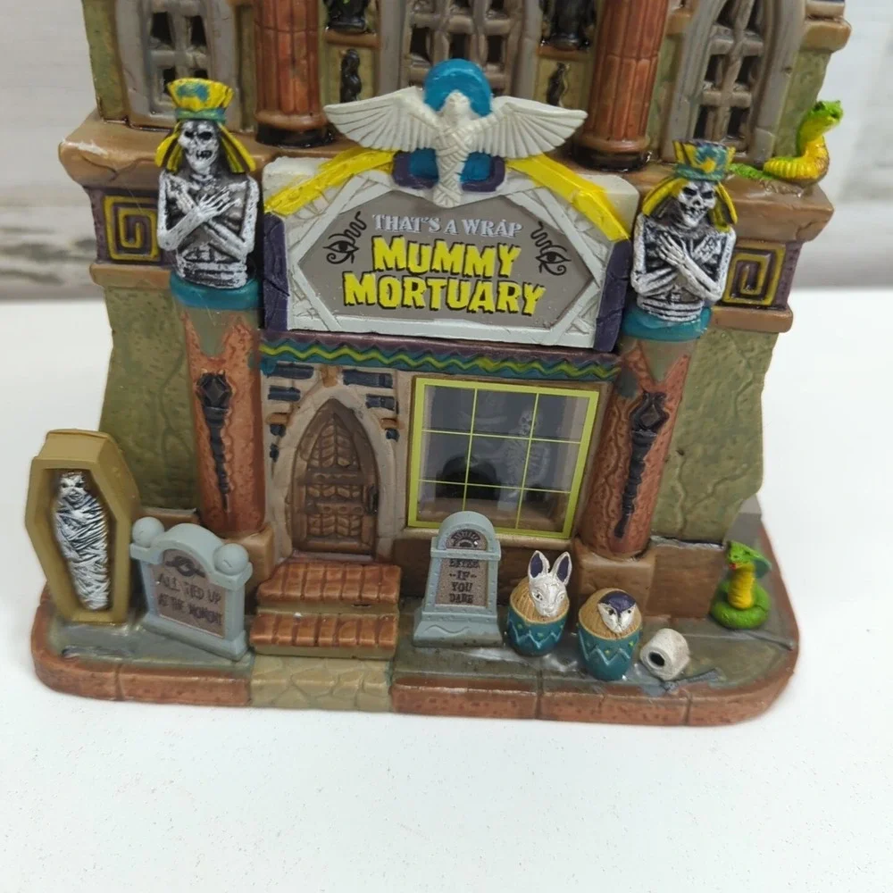 Lemax Spooky Town 2022 That's A Wrap Mummy Mortuary #25850 Egyptian Mummies